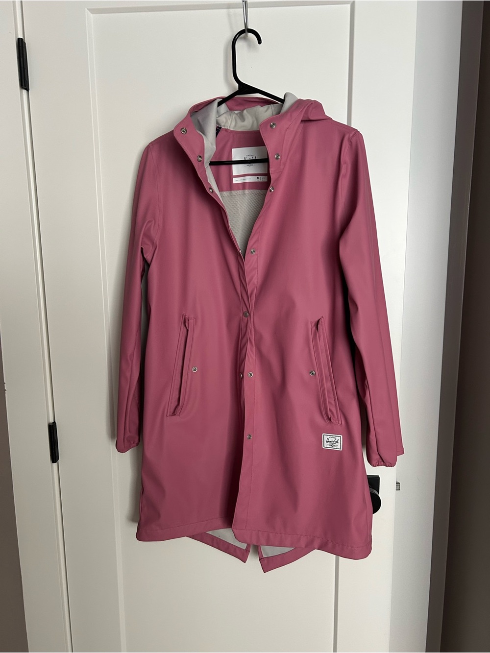 Herschel Supply Company Dusty Rose Hooded Trench Raincoat